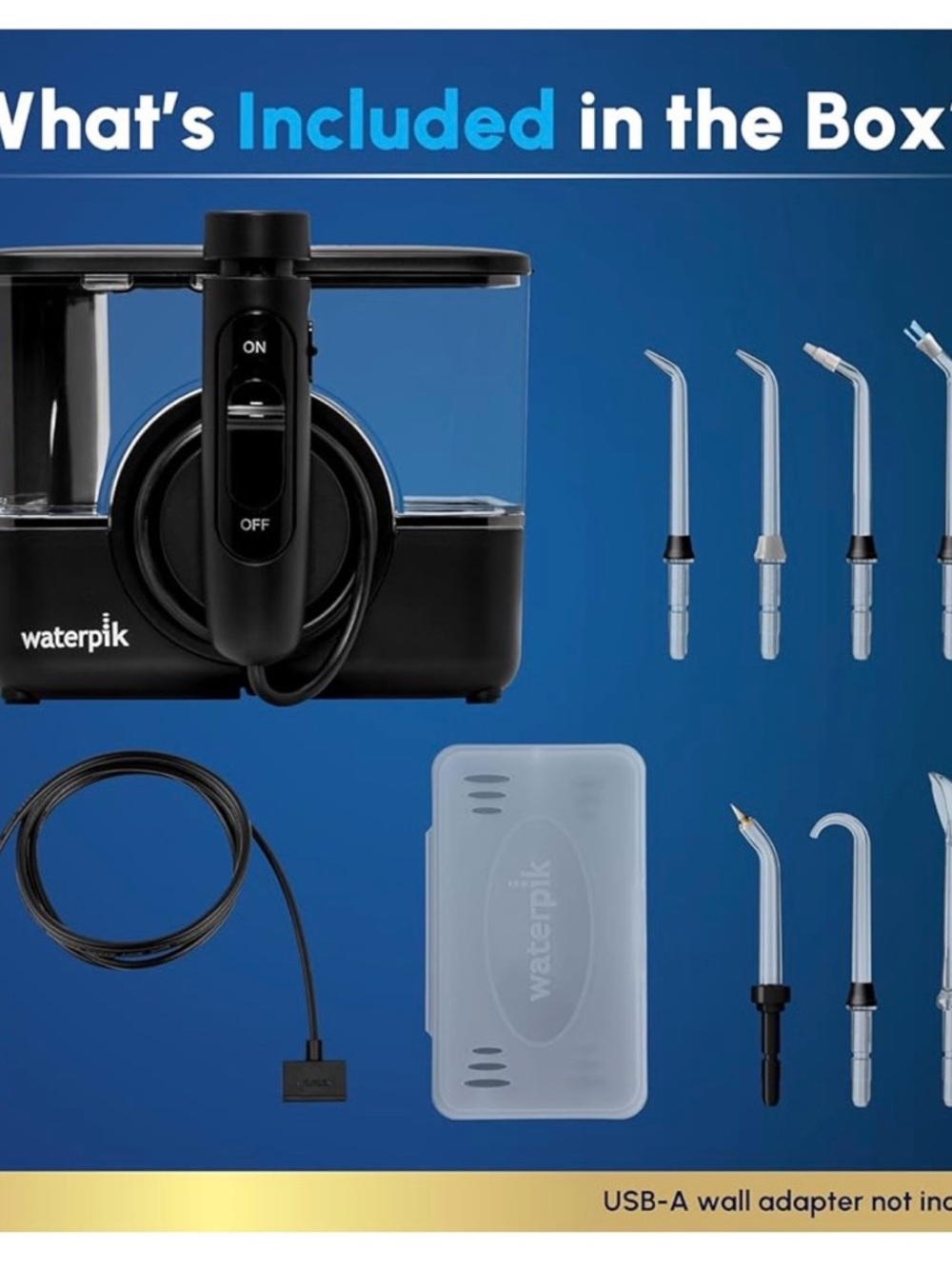 Waterpik ION Professional Water Flosser WF-12CD022-4 Black Open Box NEW - Picture 16 of 16
